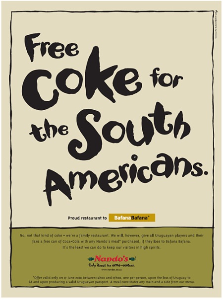 nandos free coke