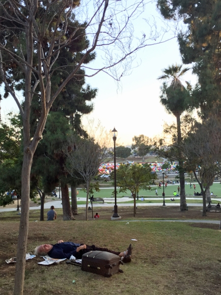 Homeless people are everywhere in California. It's not the America you see on TV, that's for sure. 